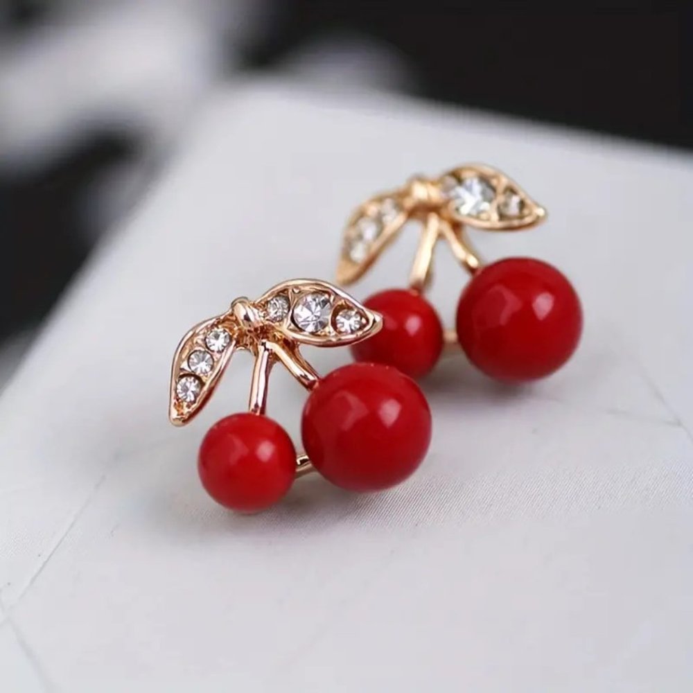 Cherry Stud Earrings